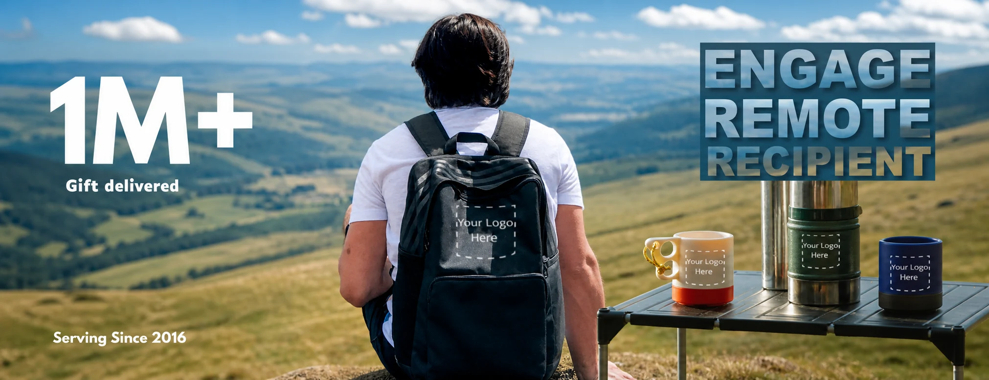 Corporate gifts and branded merchandise delivered to remote recipients