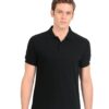 Custom Black Solid Polo T-Shirt