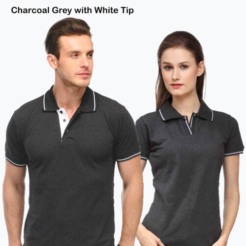 Scott International Charcoal Grey Polo T-Shirt