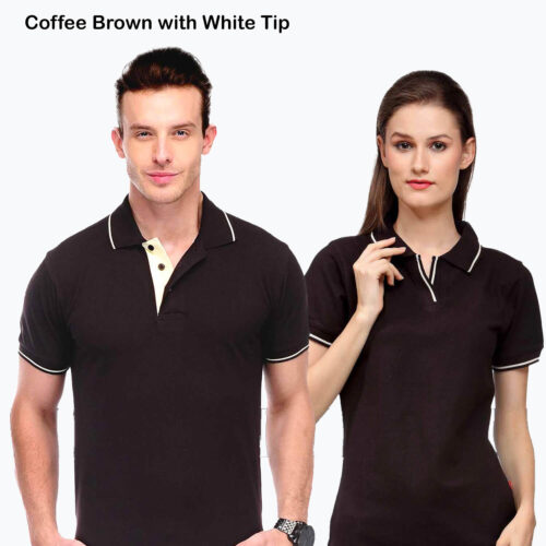 Scott International Coffee Brown Polo T-Shirt