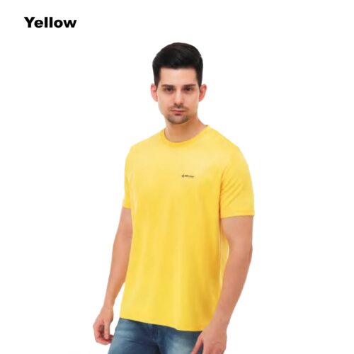 Yellow Micro pique Polyester