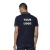 Customized Jack&Jones Navy blue Polo T-Shirt with Tipping