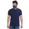 Customized Jack&Jones blue tshirt with yellow tipping