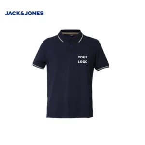 Customized Jack&Jones Polo T-Shirt with Tipping