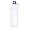 Custom Mat Aluminum Water Bottle White