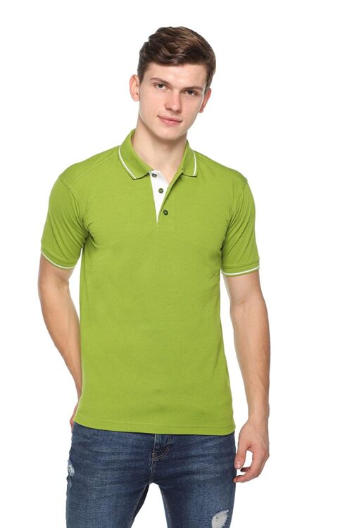 highline custom polo t-shirt apple green