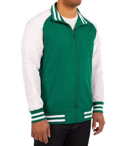 varsity jacket green