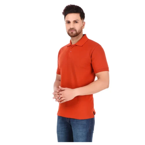 Custom Red Milange Yorkstead Polo T-Shirt
