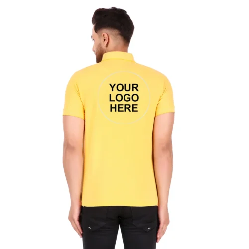 Custom Richard Paddler Polo T-Shirt Yellow back