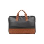 Two Tone Faux Leather Laptop Bag Customizable with your company logo