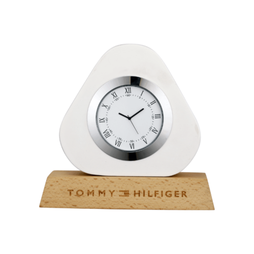Unique Wood Table Clock for Corporate Gifts