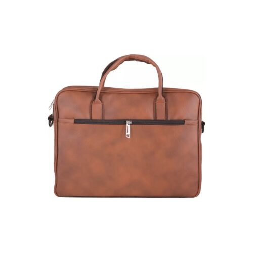Customizable with company logo-Tan Laptop Bag