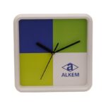 Square Custom wall clock in three color plate