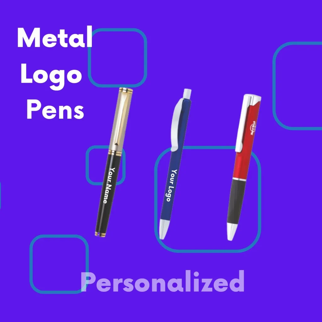 Metal Logo pens by Merch Story