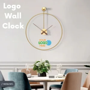 Custom Logo Wall Clock by Merch Story