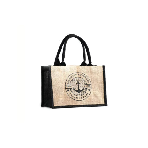 Custom Logo laminated jute bag