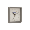 Square grey table clock side image