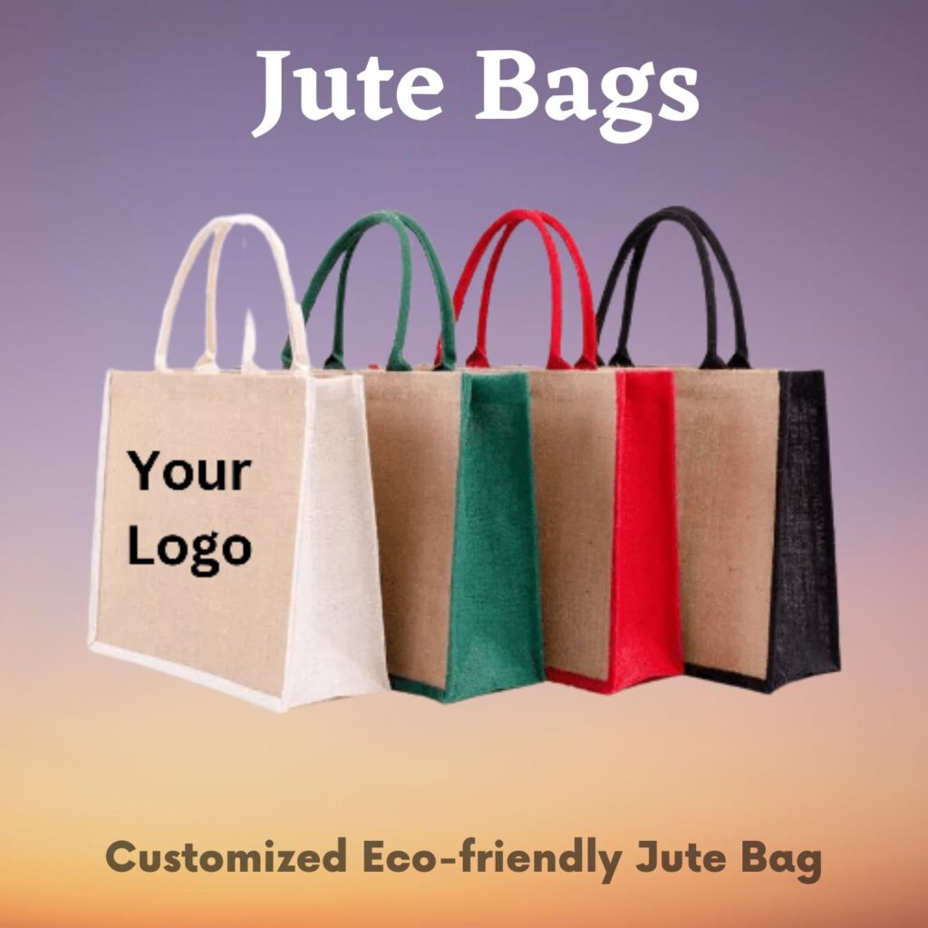 Custom promotional jute bag by Merch Story