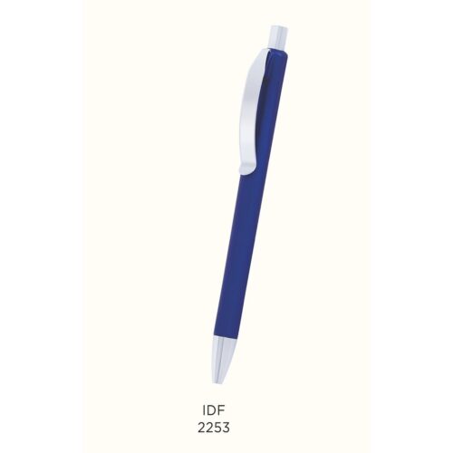 Blue silver custom metal pen
