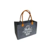 Eco-friendly customizable bag in charcoal grey