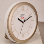 Gold Leaf dial custom wall clock in two tone