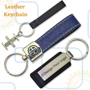 Leather custom keychain