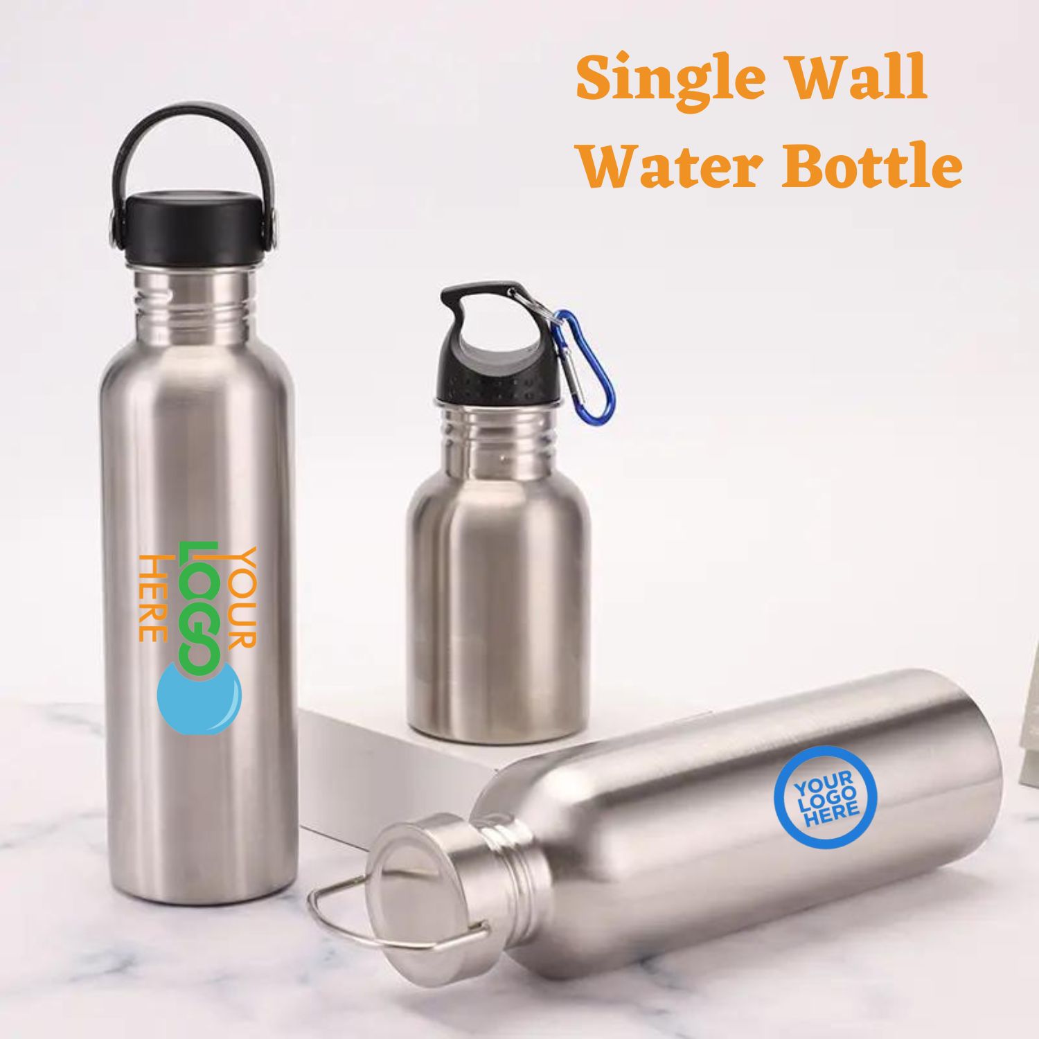 Single Wall Water Bottle Customized