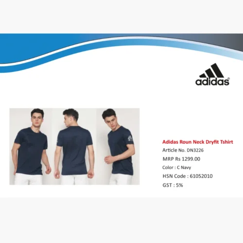 Customized Adidas Roun Neck Dryfit Tshirt