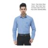 Customizable Polycotton Shirt from Bombay Mills Blue