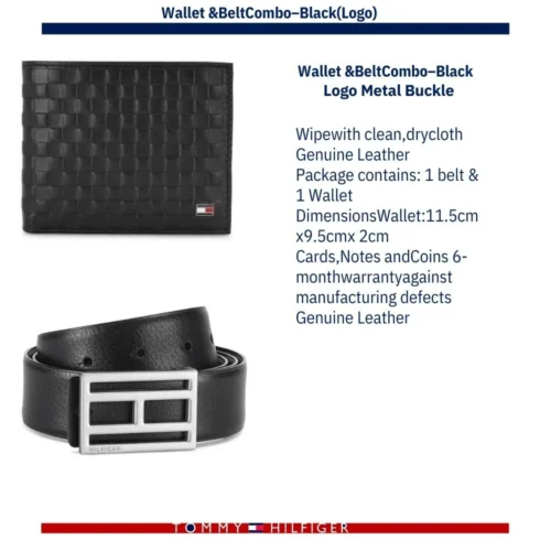 Customized Tommy Hilfiger Wallet & Belt Combo(Corporate Gift Set)