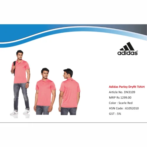 Customized Adidas Parley Dryfit Tshirt Scarle Red