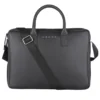 Leatherette Cross Laptop Bag with Logo Embossed