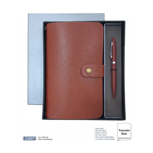 Imported Leather Travel Diary