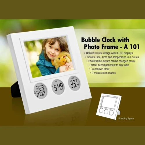 Custom Digital Clock with Photo Frame