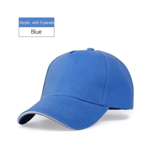 Premium Cotton Cap Navy Sky Blue