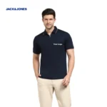 Customized Jack & Jones Organc Polo T-Shirt with Zip