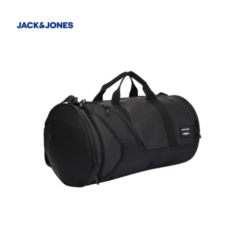 Customized Jack & Jones Duffle Bag in black