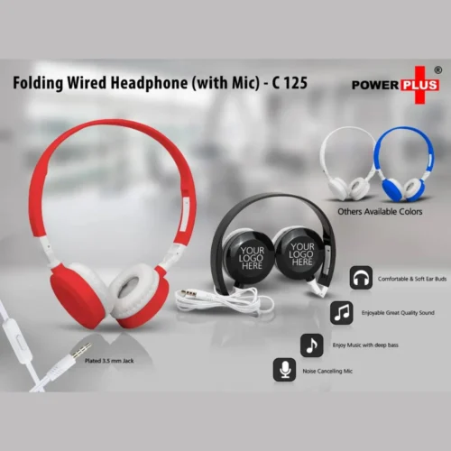 Folding Wired Headphone Set