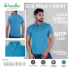 Blue Custom Benetton(UCB) Cotton Lycra Polo T-Shirt