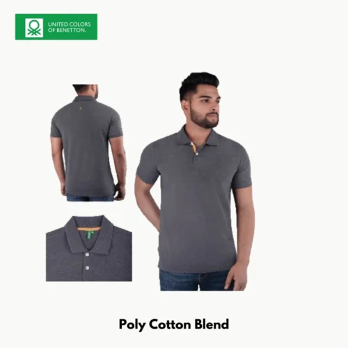 Customized Benetton(UCB) PC T-Shirt 2024, Dark Grey Color