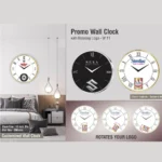 Custom Wall Clock with Rotating Logo