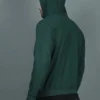 Custom 100% Cotton Sweatshirt in Bottle Green Back
