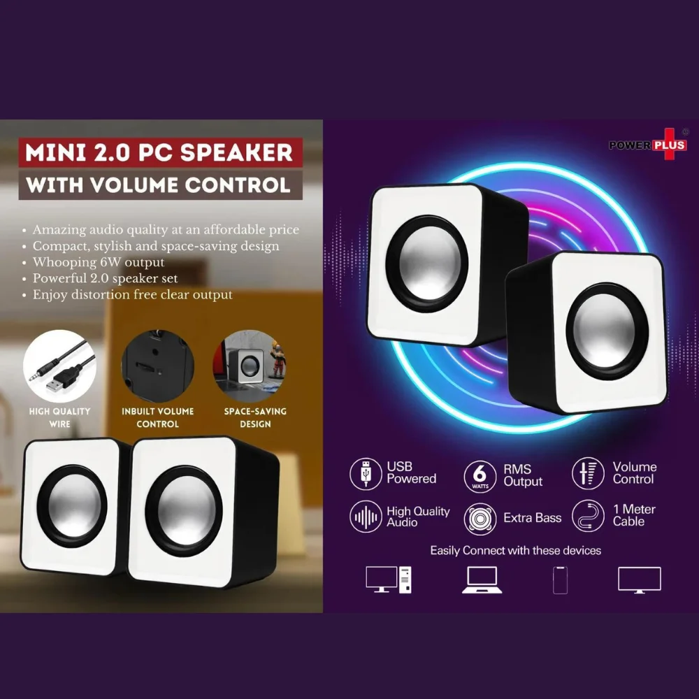 Mini PC Speaker with Volume Control