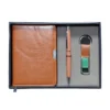Brown Pen, Keychain & Diary Gift Set