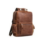 Customizable mens leather Vintage backpack