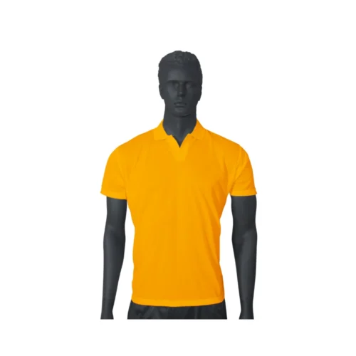 Custom Micro Polyester Promotional T-Shirt in Yellow