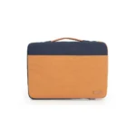 Cotton Canvas Plus Faux leather Laptop Sleeve