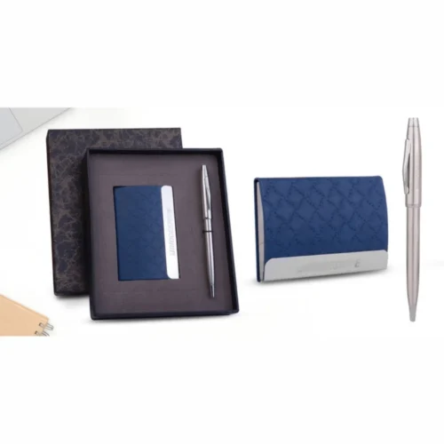 Compact Card Holder & Pen Gift Set
