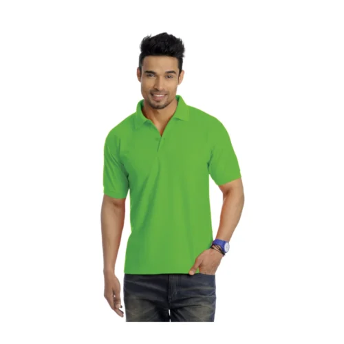 Rice Knit Sports Polyester T-Shirt Apple Green