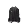 Premium Black Leather Waterproof Travel Laptop Bag, Backview